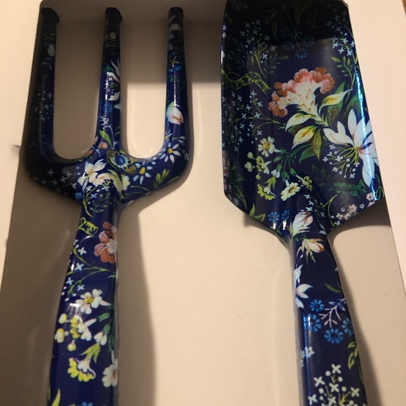 Garden Party  Floral Garden Kit 2 Pc Fork & Trowel Kit Floral Design Tools - Picture 2 of 7